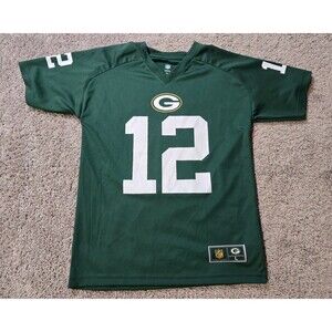 Aaron Rodgers Green Bay Packers NFL Football Jersey Tshirt Youth Size L 14/16